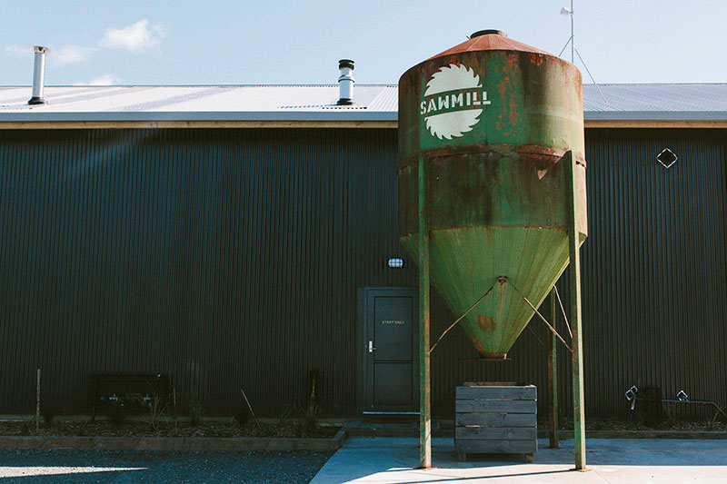 Sawmill building from the outside