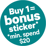 Buy 1 for SMEG Bonus Sticker