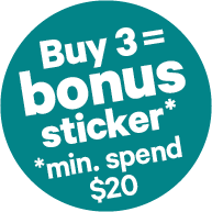 Buy 3 for SMEG Bonus Sticker