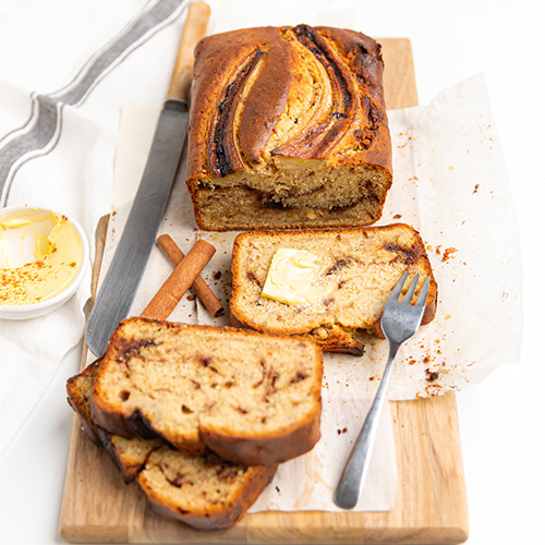 cinnamon swirl banana bread