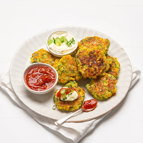 CORN AND BROCCOLI FRITTER