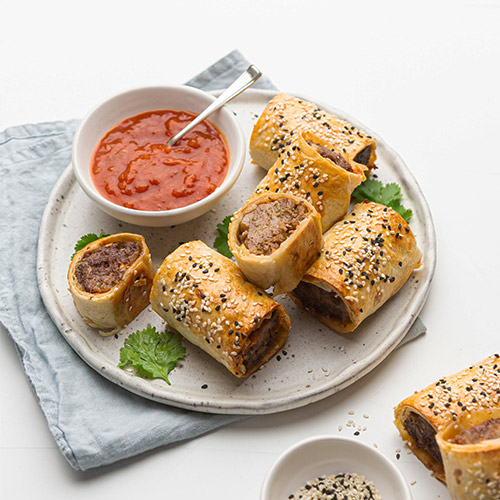 MEXICAN INSPIRED SAUSAGE ROLLS